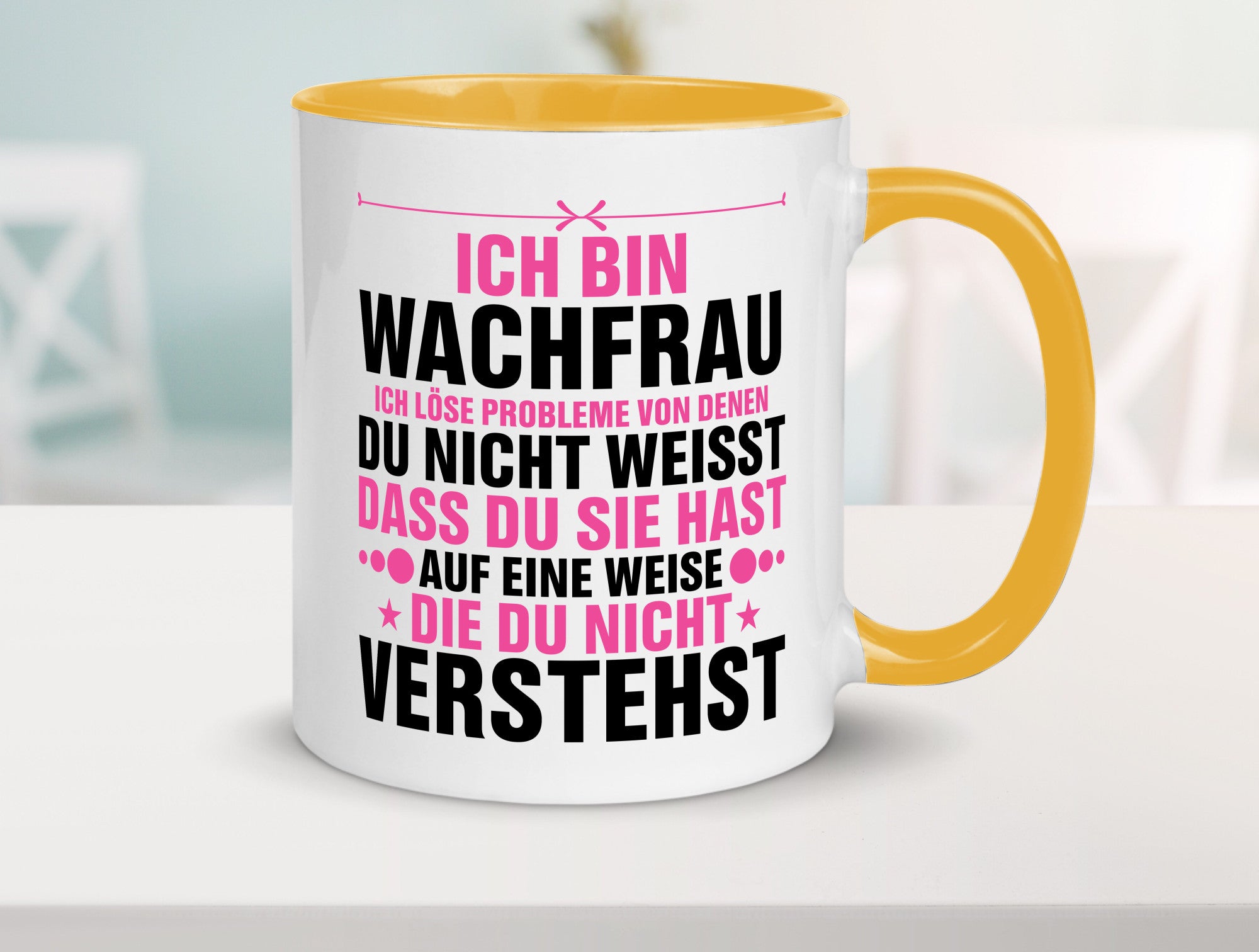 Löse Probleme: Wachfrau | Wachpersonal Nachtwächter Geschenk Humor Geschenkidee