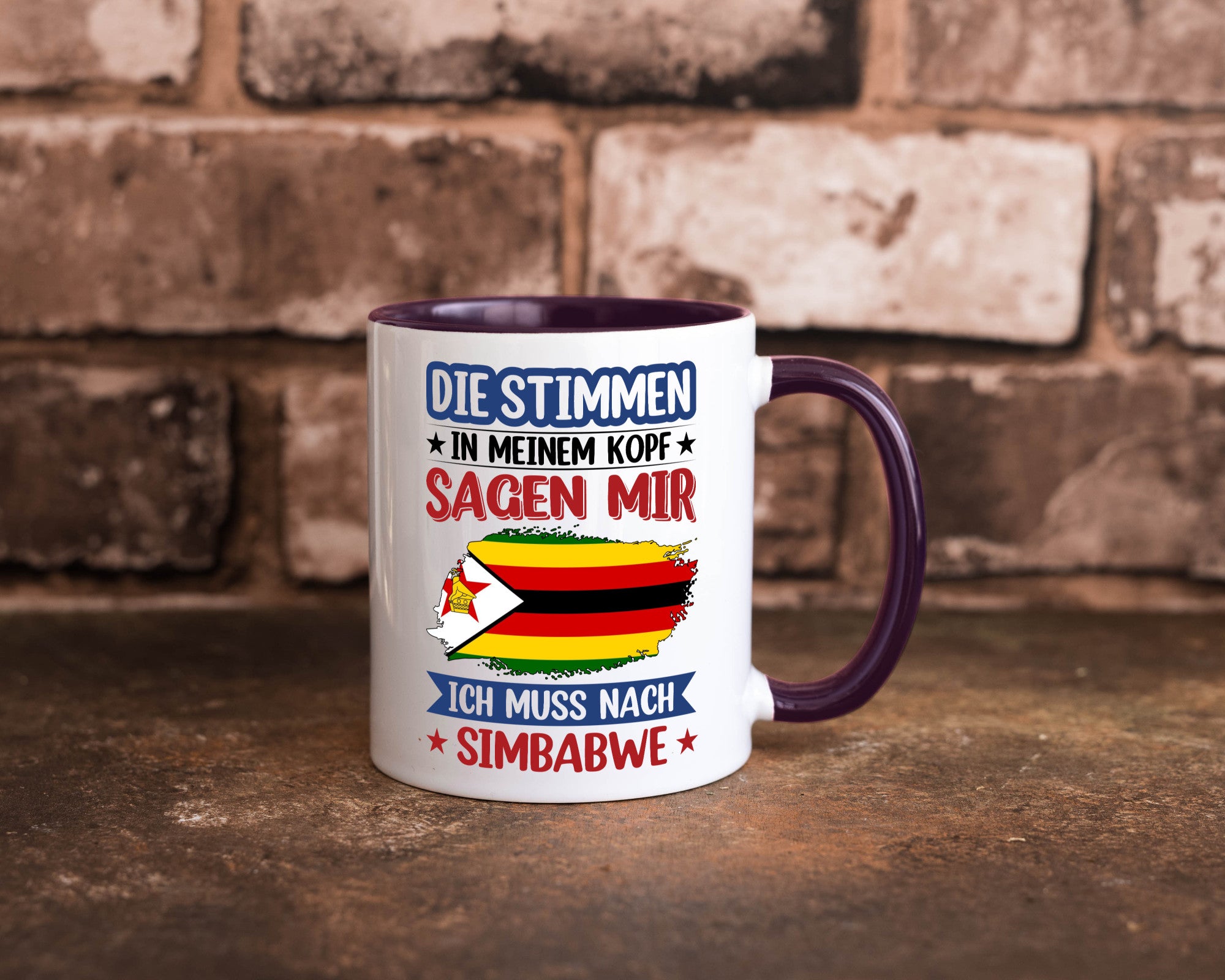 Simbabwe | Urlaub Stimmen in meinem Kopf Traumland v2 Geschenk Humor