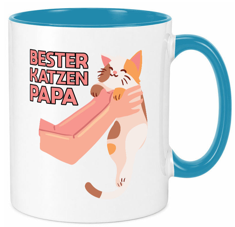 Bester Katzenpapa | Katze Gabel Geschenk Tierliebhaber Humor lustiger Spruch