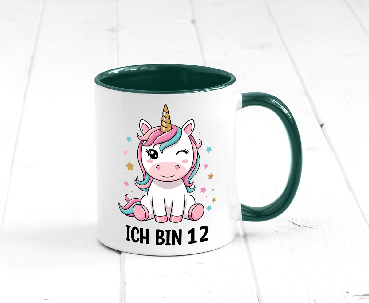 12. Geburtstag | 12 Jahre Einhorn Mädchen lustig Geschenkidee Geschenk Tasse