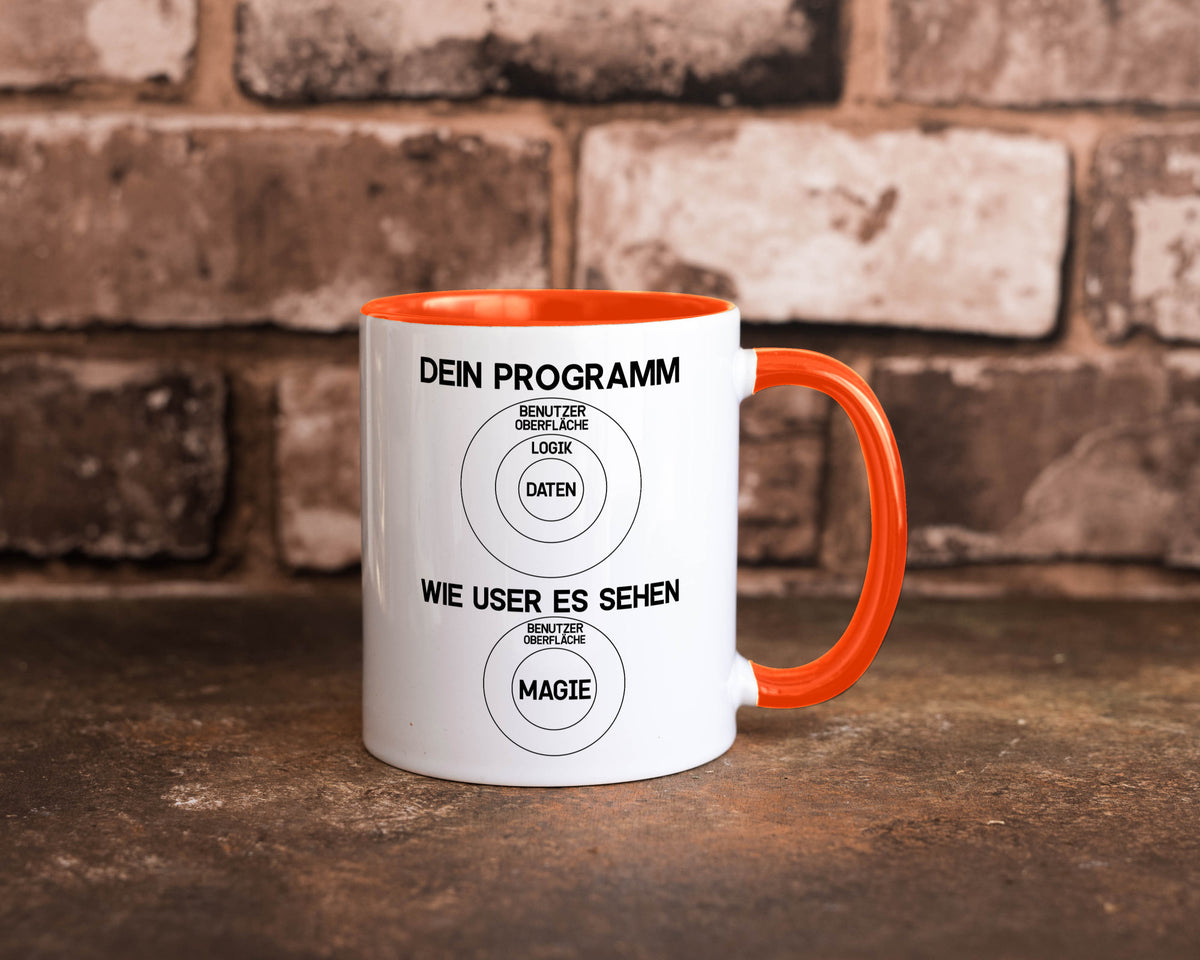 Wie User dein Programm sehen | Programmierer Magie Witz Geschenkidee Humor Tasse