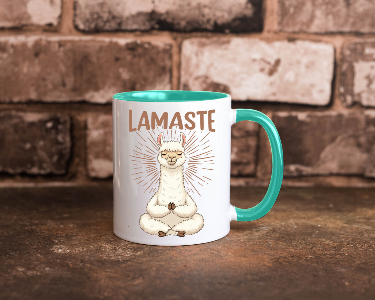 Lamaste | Lama Namaste lustiger Spruch Geschenk Humor Geschenkidee Tasse