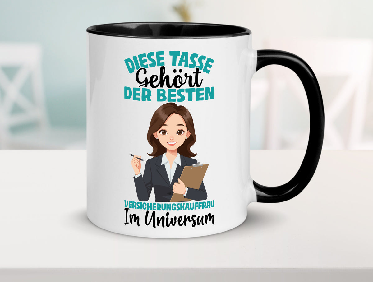 Im Universum: Versicherungskauffrau | Kauffrau lustig Humor Geschenkidee Tasse