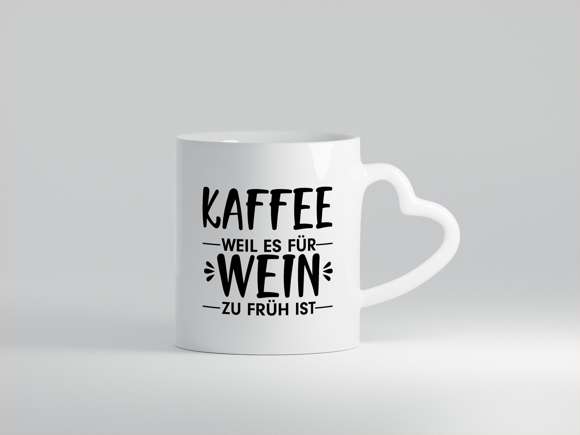 Zu früh für Wein | Kaffeetrinker Tasse Büro Humor lustiger Spruch Geschenk