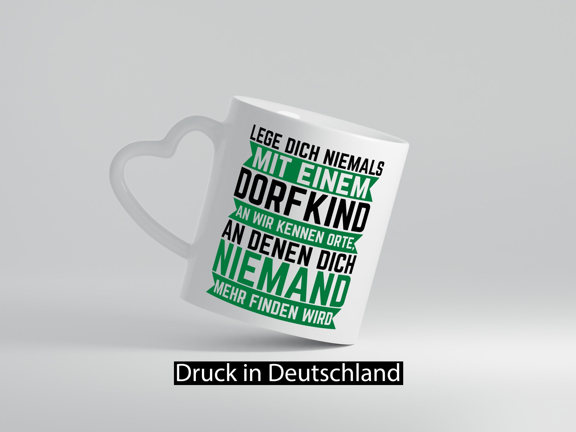 Lege dich nie mit einem Dorfkind an | Landleben Provinz lustiger Spruch