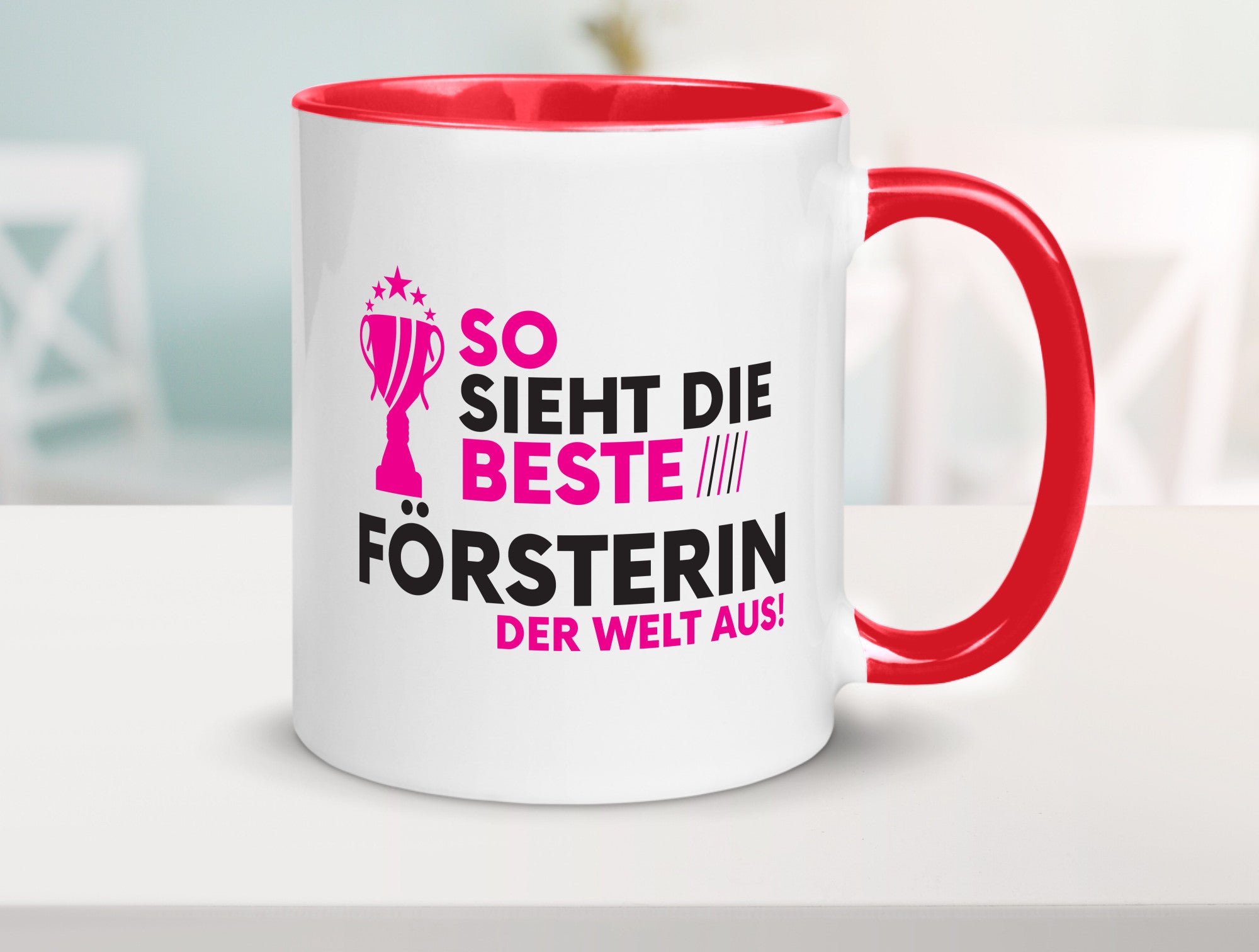 Die Weltbeste Försterin | Forst Arbeit Humor Kollegen Büro Geschenkidee Tasse