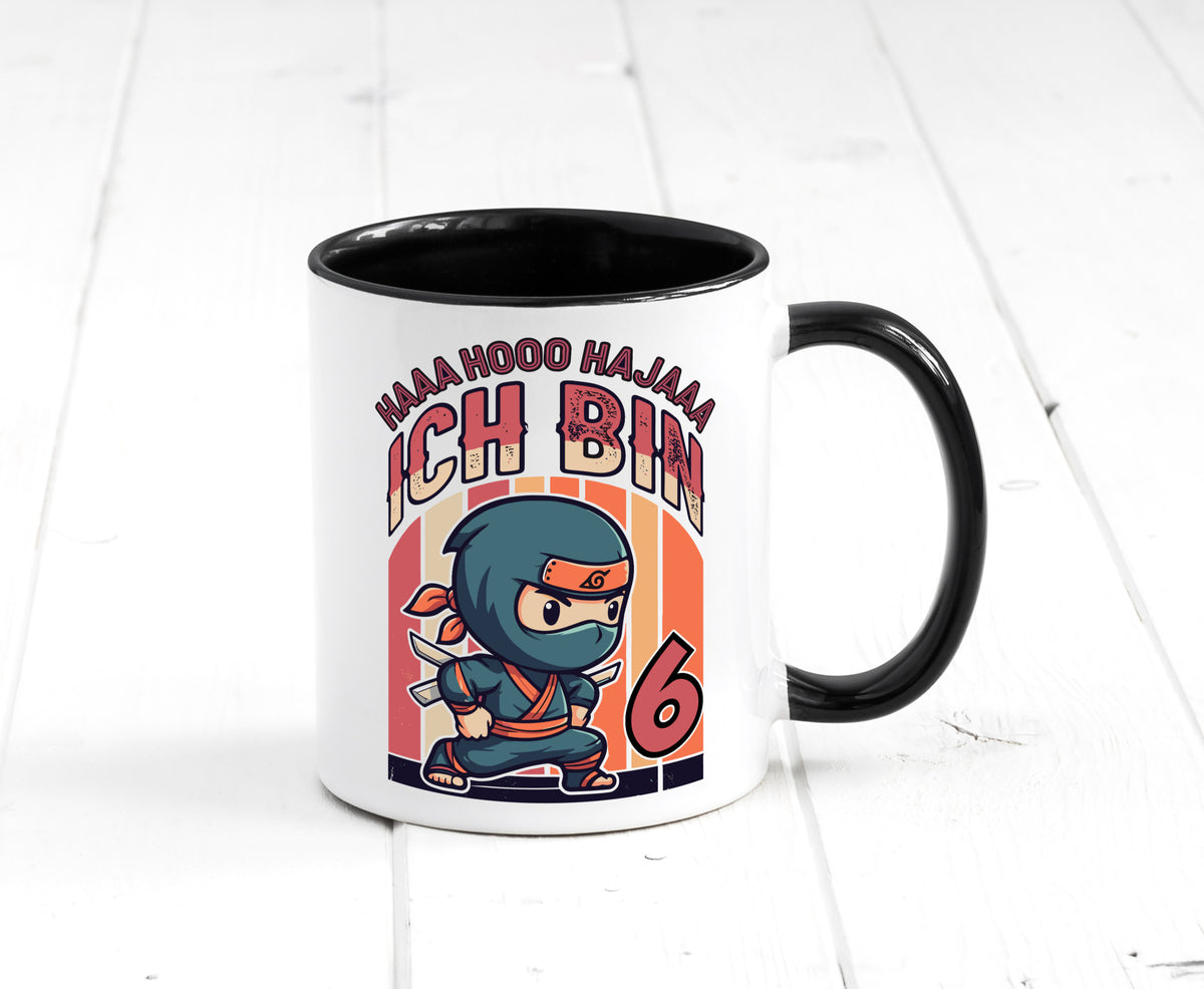 6. Geburtstag | Ninja Junge 6 Jahre Humor Geschenkidee Tasse