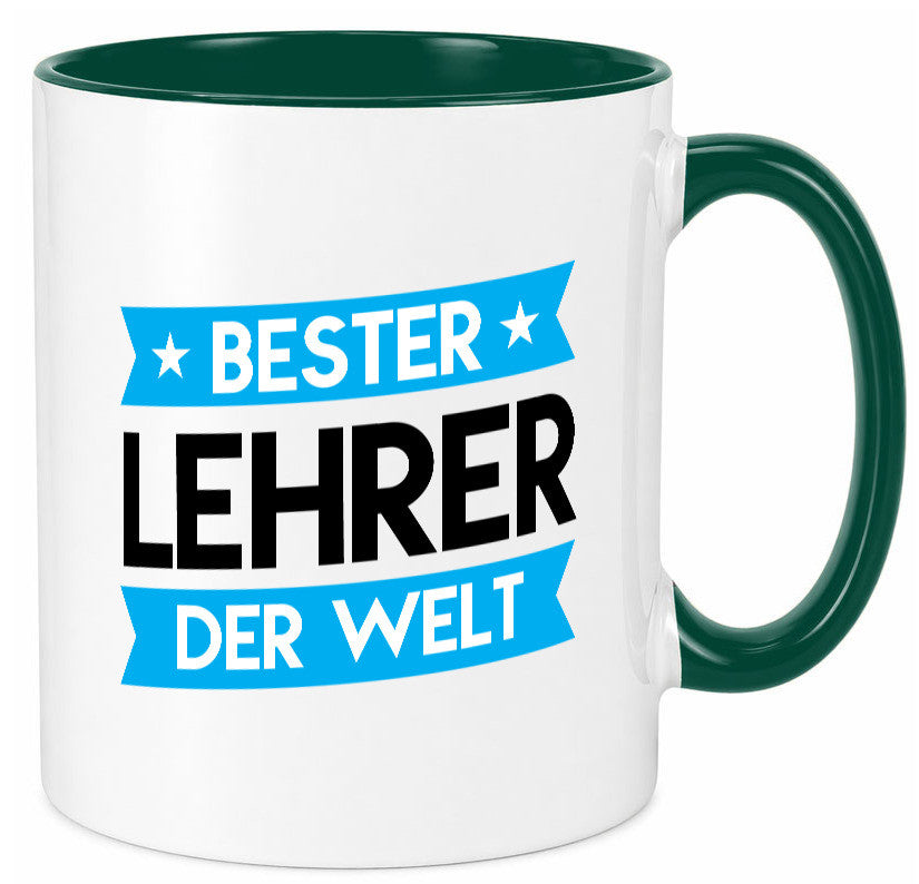 Bester Lehrer | Schule Beruf Schüler Geschenkidee Arbeit Kollegen Büro Humor Tasse