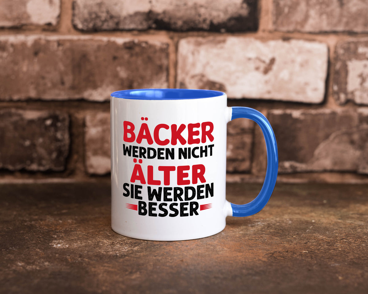 Bäcker werden nicht älter Sie besser lustig Humor Geschenkidee Geschenk Tasse