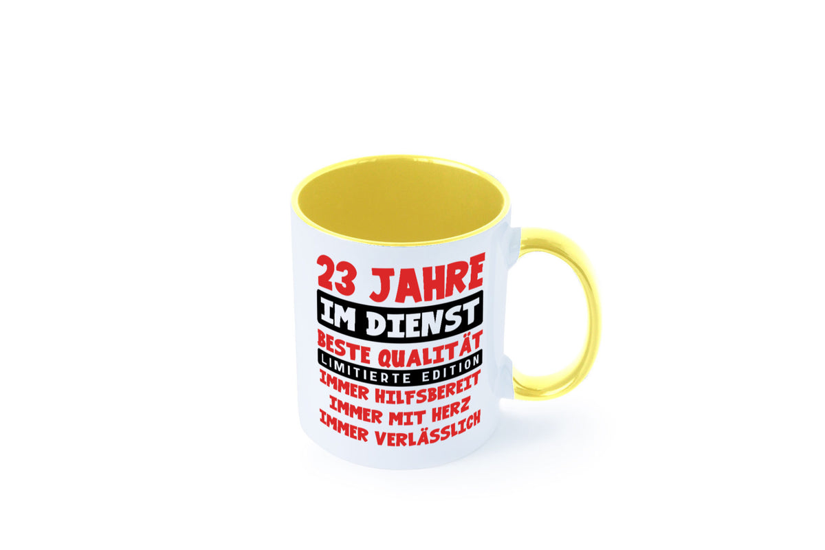 23 Jahre im Dienst | Jubiläum Arbeit v9 Humor Kollegen Büro Geschenkidee Tasse