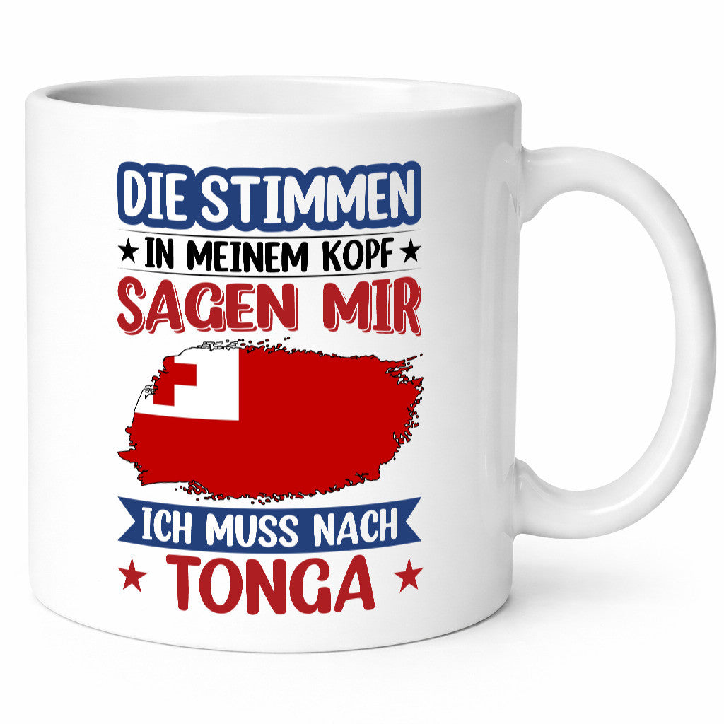 Tonga | Urlaub Stimmen in meinem Kopf Traumland lustiger Spruch Geschenk Humor
