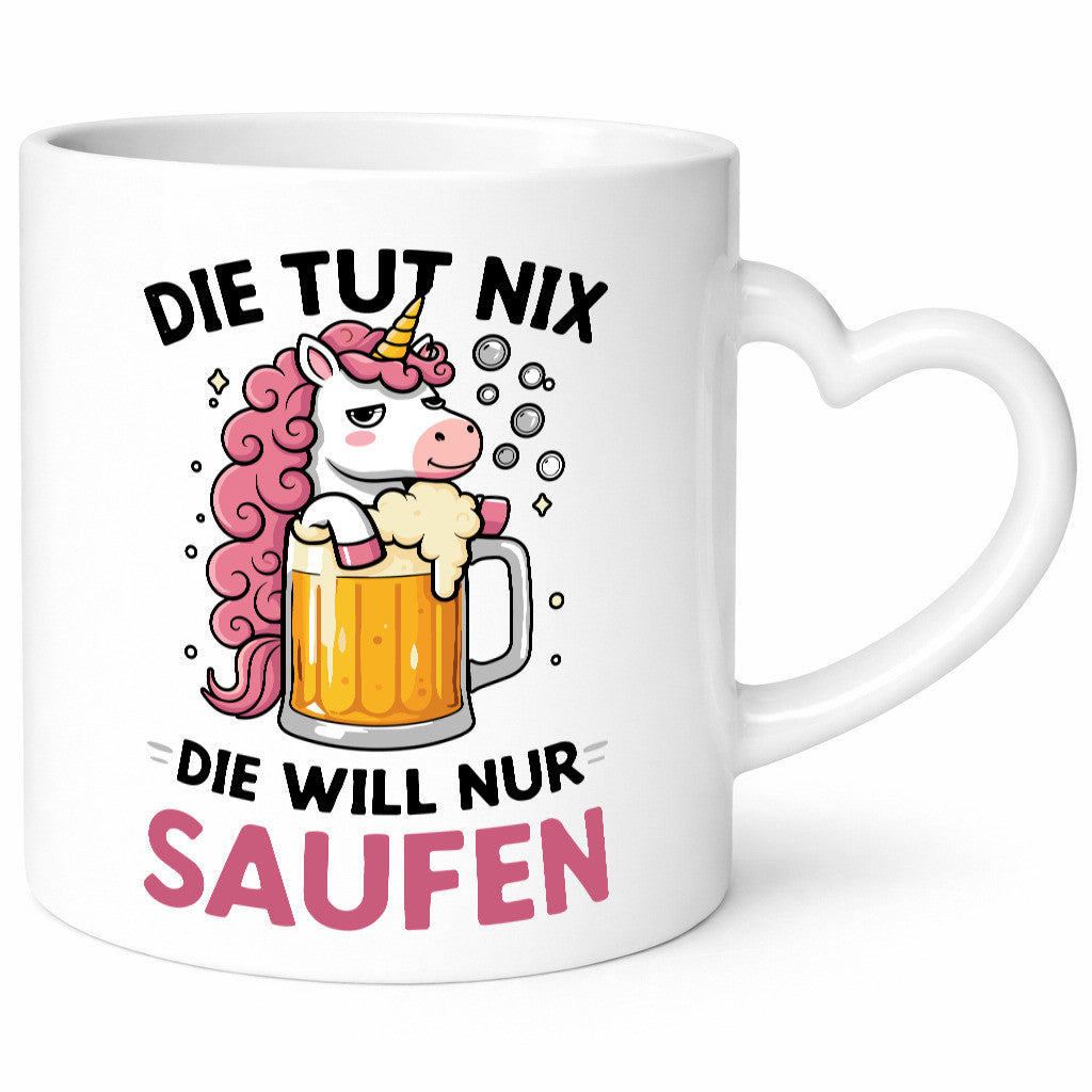 Die tut nix will nur Saufen | Einhorn v2 lustig Humor Geschenkidee Geschenk