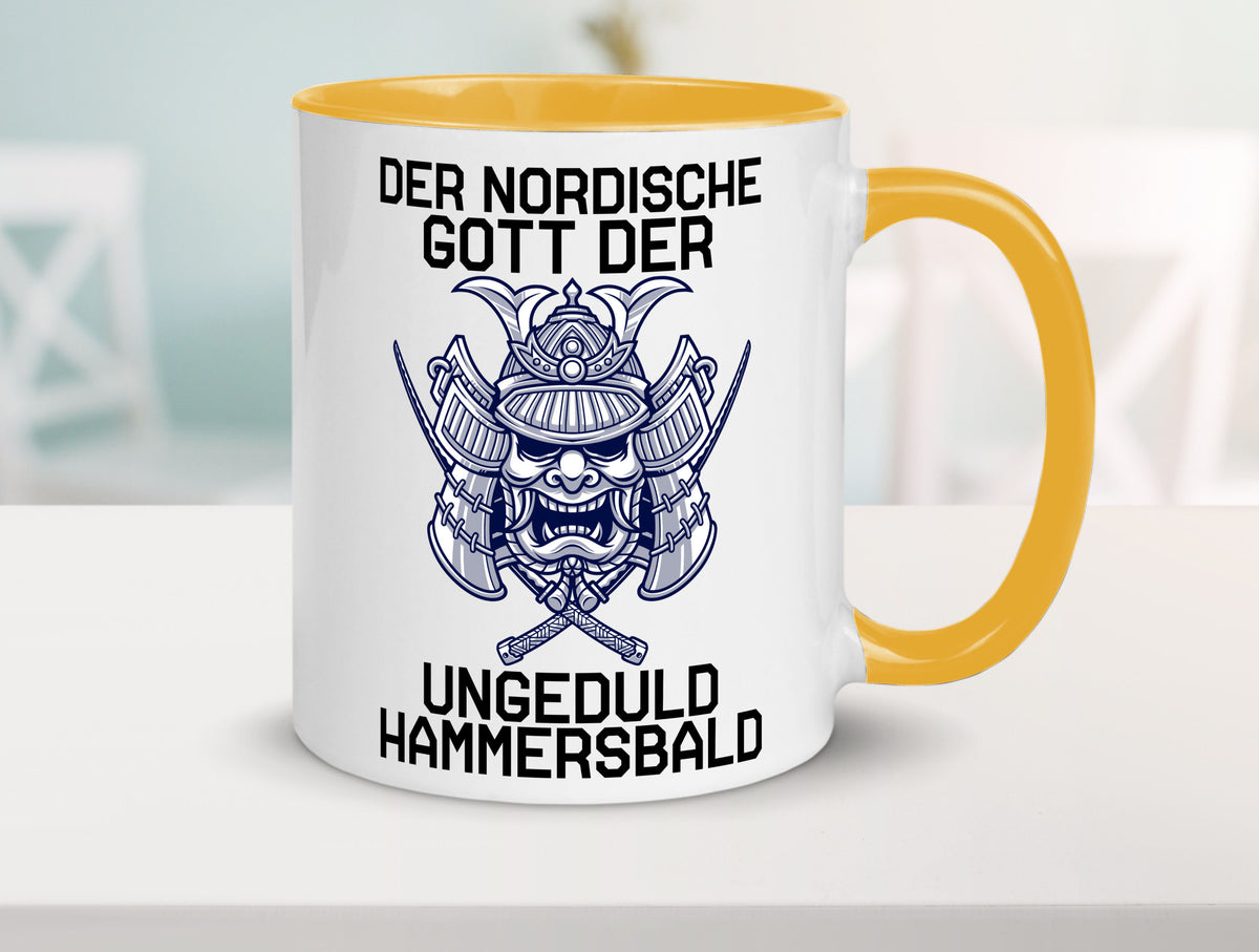 Nordischer Gott der Ungeduld | Mythologie Wikinger lustig Humor Geschenkidee Tasse