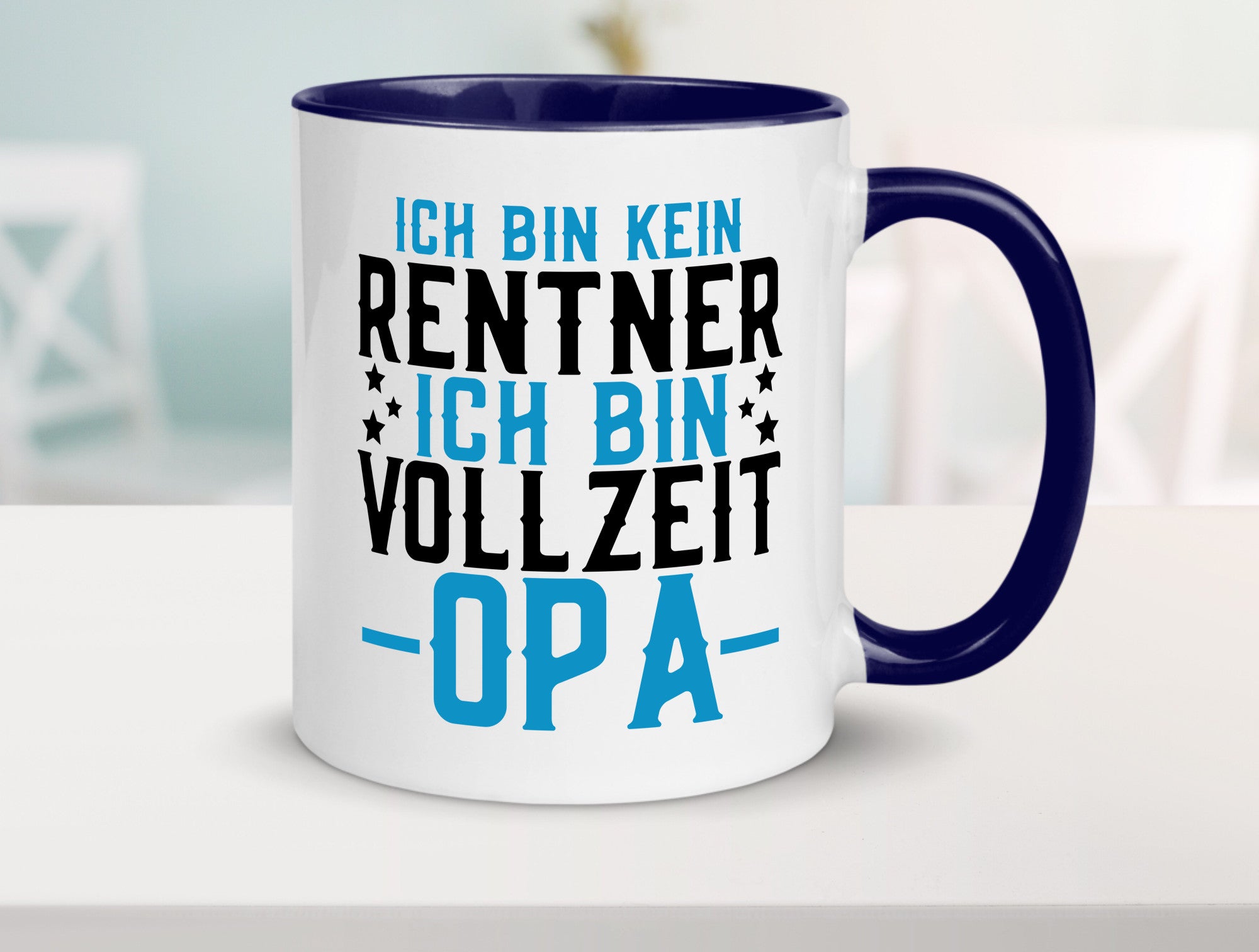 Rentner | Vollzeit Opa Pension Ruhestand Großvater lustiger Spruch Geschenk