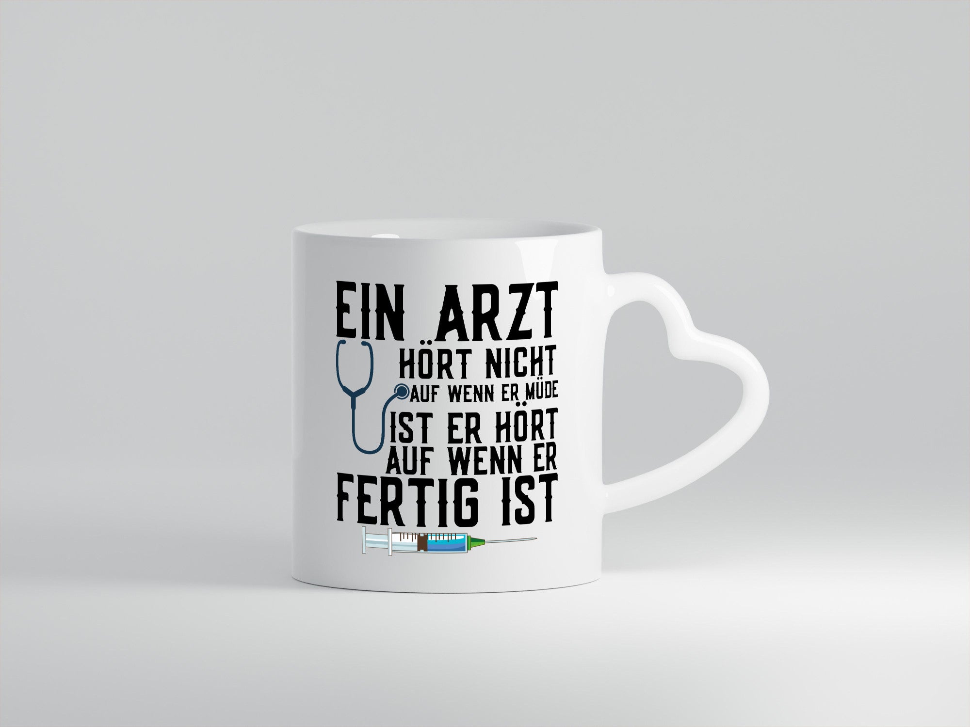 Ein Arzt hört nicht auf | Klinik Statement Stethoskop Geschenkidee Humor Tasse