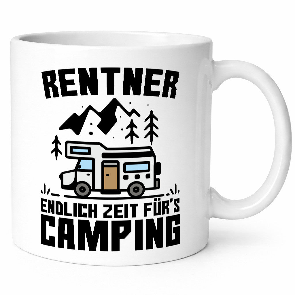 Endlich Zeit für´s campen | Rentner Ruhestand Humor Jubiläum Geschenkidee Tasse