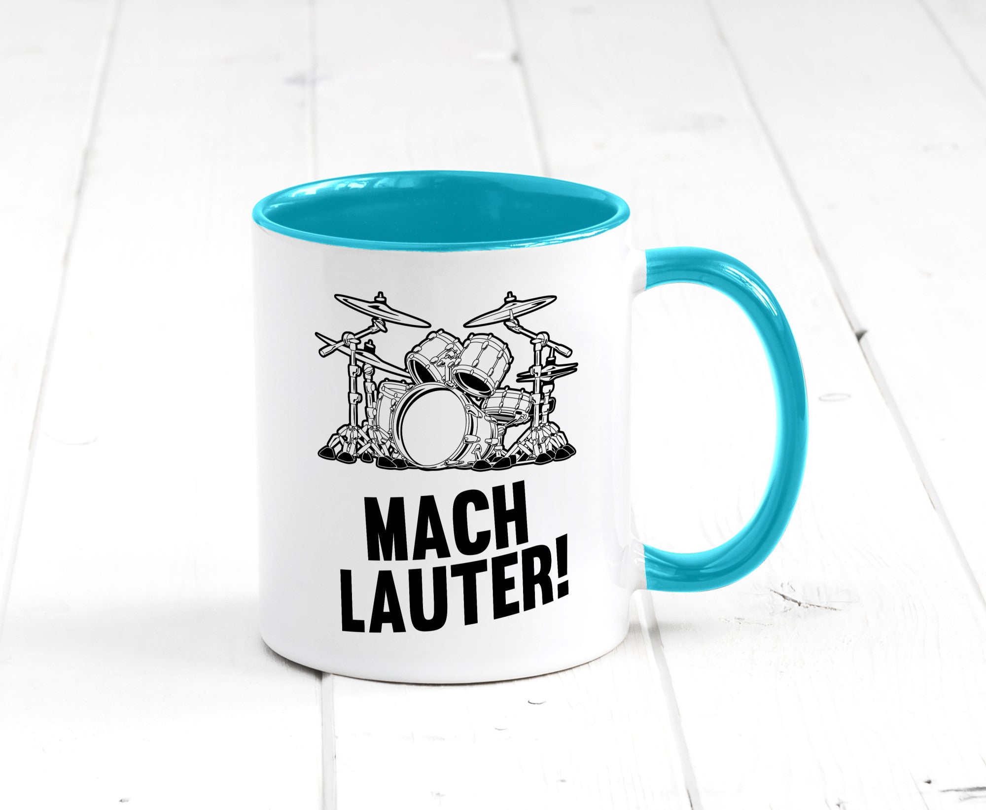 Mach lauter | Schlagzeug Band Musiker Geschenkidee Humor Tasse