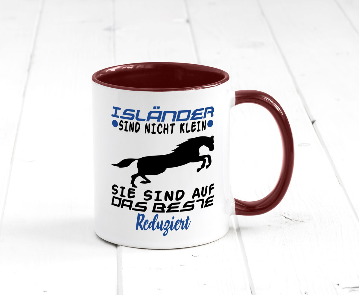 Isländer sind nicht klein | Auf das beste reduziert Geschenk Humor Geschenkidee Tasse