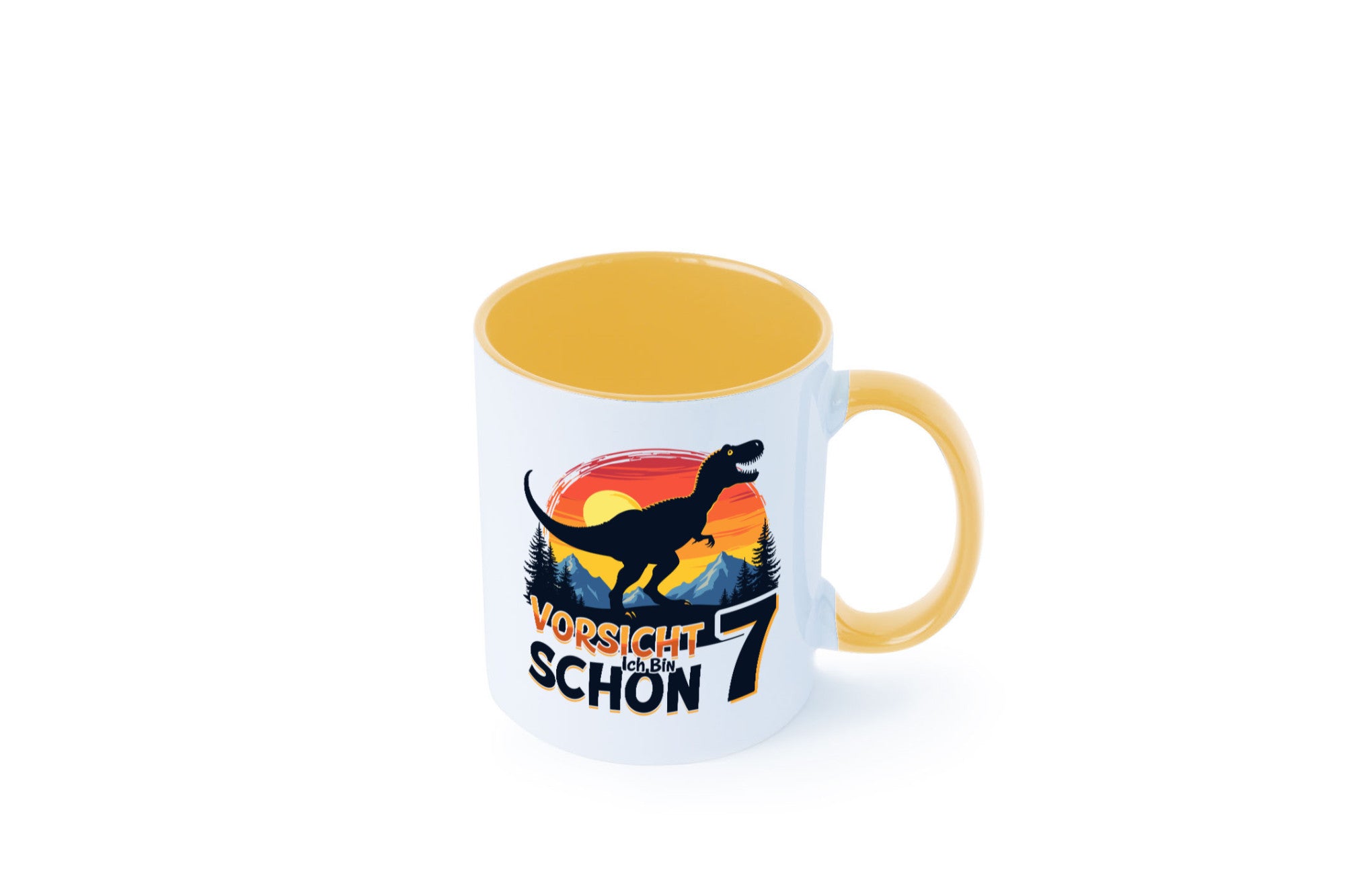 7. Geburtstag | 7 Jahre Dinosaurier v2 Geschenk Geschenkidee lustiger Spruch