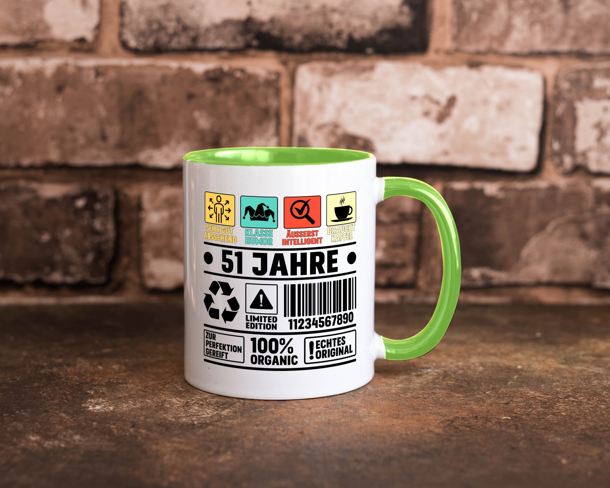 51. Geburtstag | 51 Jahre Humor Limited Edition Geschenkidee Tasse