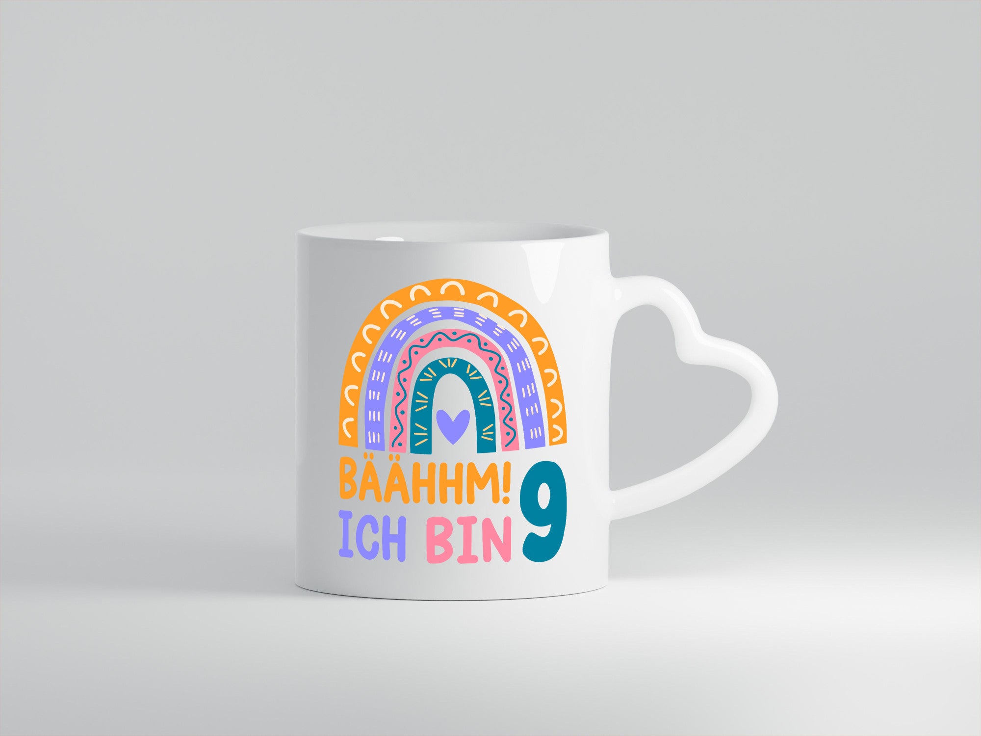9. Geburtstag | 9 Jahre Regenbogen Bääm Mädchen Geschenk Geschenkidee lustiger