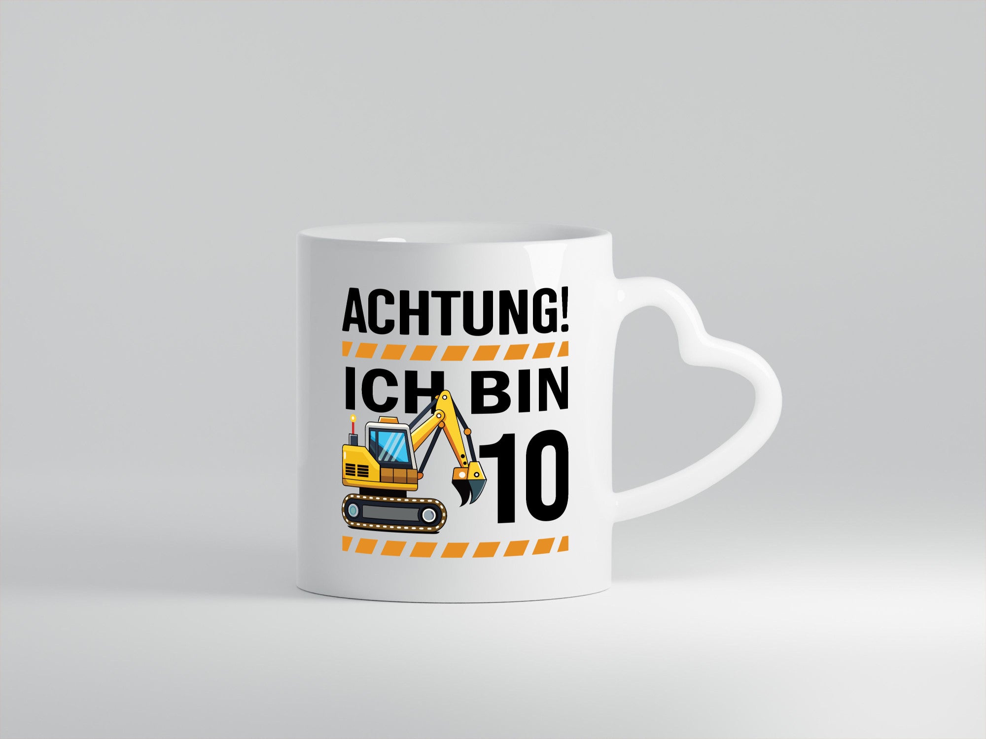 10 Geburtstag Ich bin | Bagger Junge Geschenkidee Humor Tasse