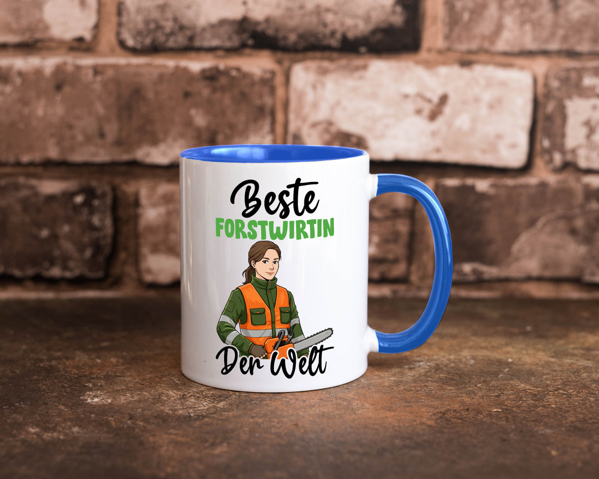 Beste Forstwirtin | Forst Wirtin v2 lustig Humor Geschenkidee Geschenk Tasse