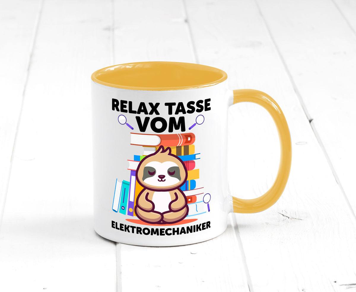 Relax Tasse: Elektromechaniker | Mechaniker Geschenk Humor Geschenkidee