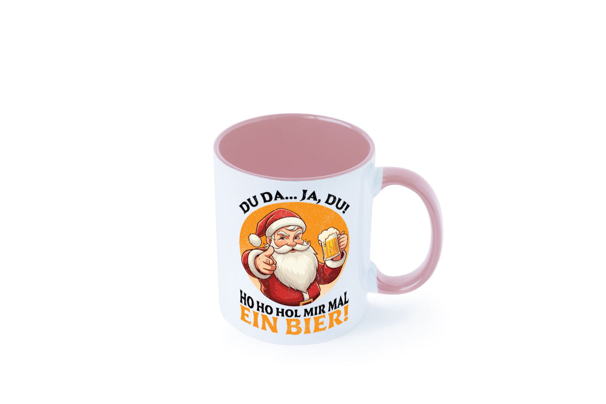Hol mir mal ein Bier | Ugly Christmas Santa lustig Humor Geschenkidee Geschenk Tasse