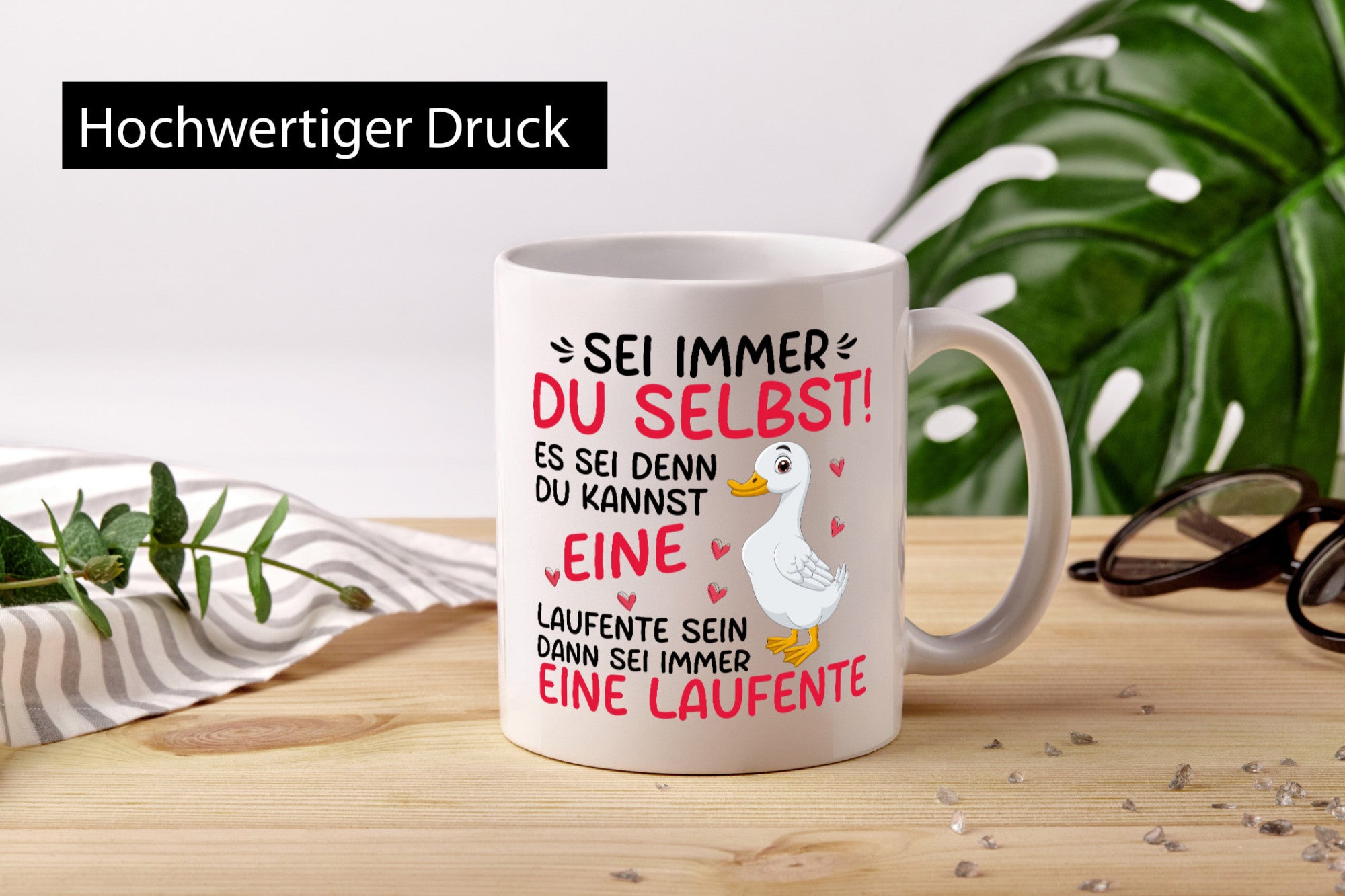 Sei immer du selbst | eine Ente laufente lustig Humor Geschenkidee Geschenk