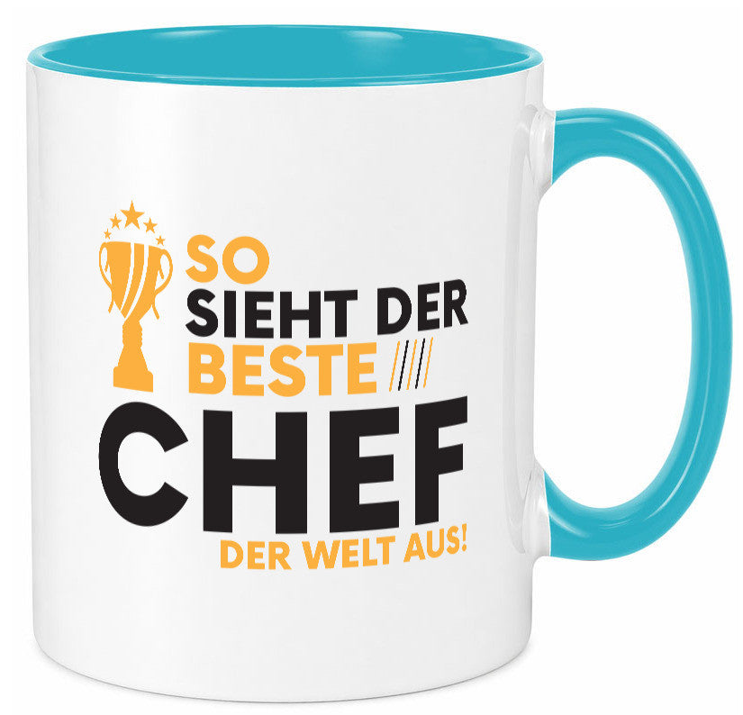 Der Weltbeste Chef | Führungskraft Vorgesetzter lustig Arbeit Kollegen Büro Tasse
