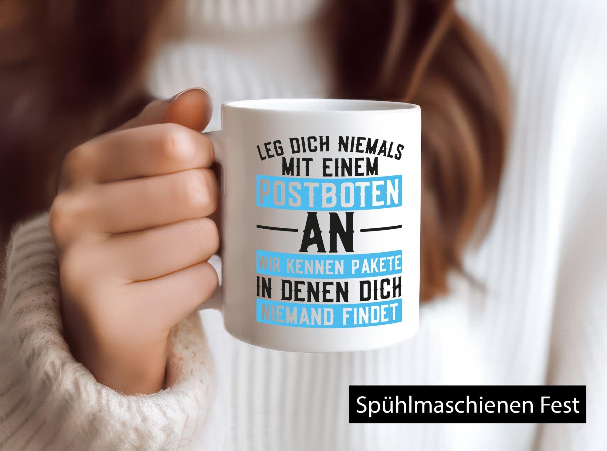 Leg dich nicht mit Postboten an | Paket Zusteller Kurier Geschenkidee Humor
