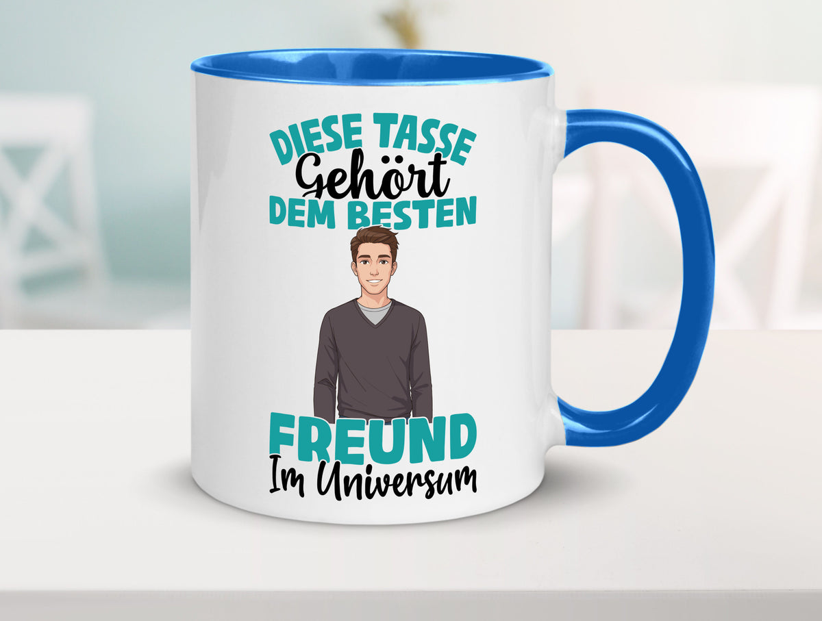 Im Universum: Freund | Beziehung Partner Liebe Geschenk Humor Geschenkidee Tasse