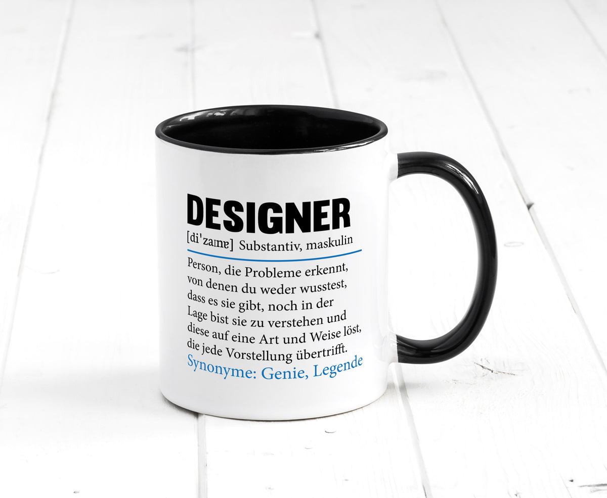 Designer Beruf | Gestalter Medien Schmuck Mode Geschenk Arbeit Kollegen Büro Tasse