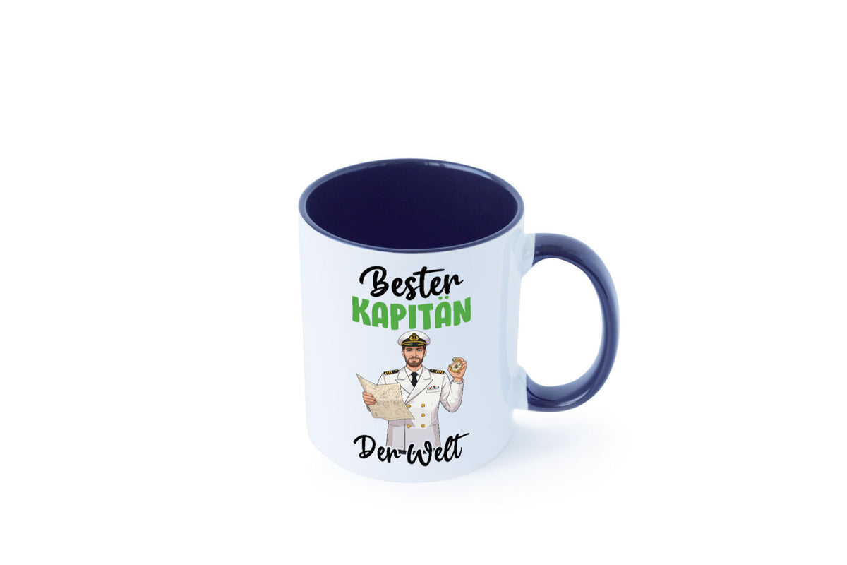Bester Kapitän | Schiffskapitän Schiff v2 Geschenk Humor Geschenkidee lustiger Tasse