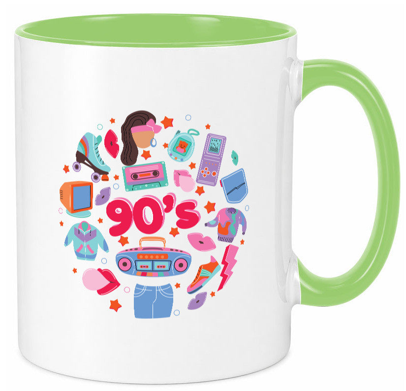 90er Jahre | Alte Zeit Nostalgie Humor Geschenkidee Tasse