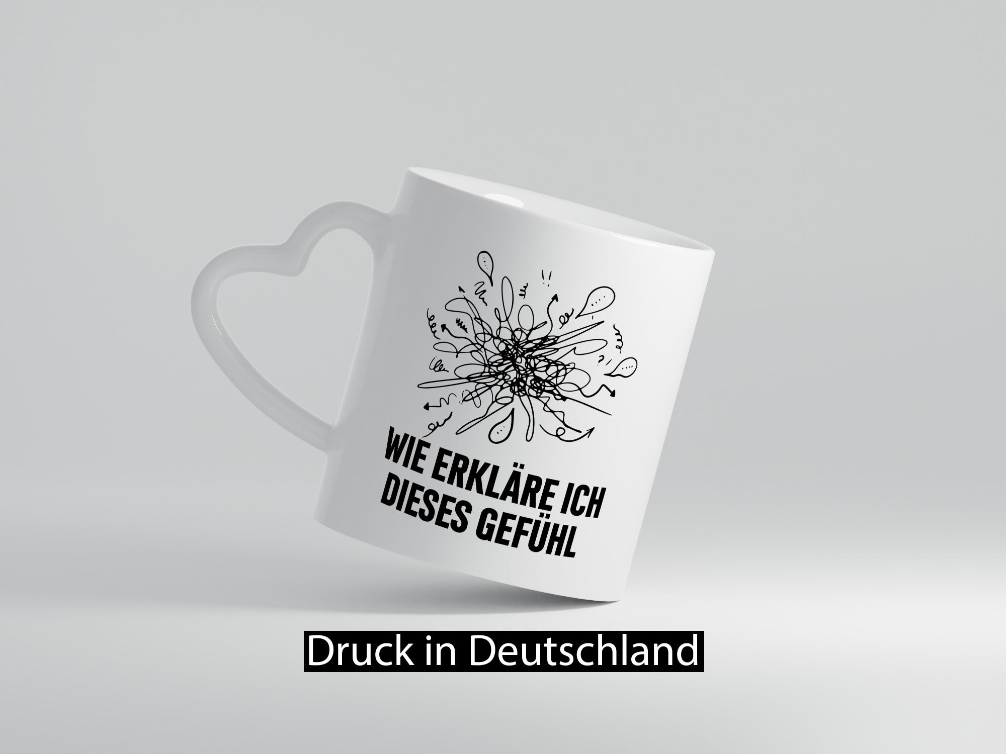 Wie erkläre ich dieses Gefühl | Krizelkrazel Malen Geschenk Humor Geschenkidee