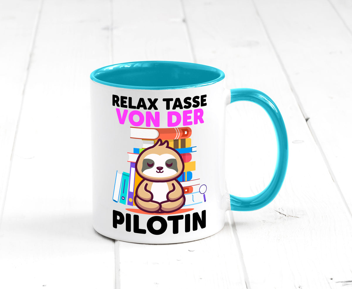 Relax Tasse: Pilotin | Definition Piloten lustiger Spruch Geschenk Humor