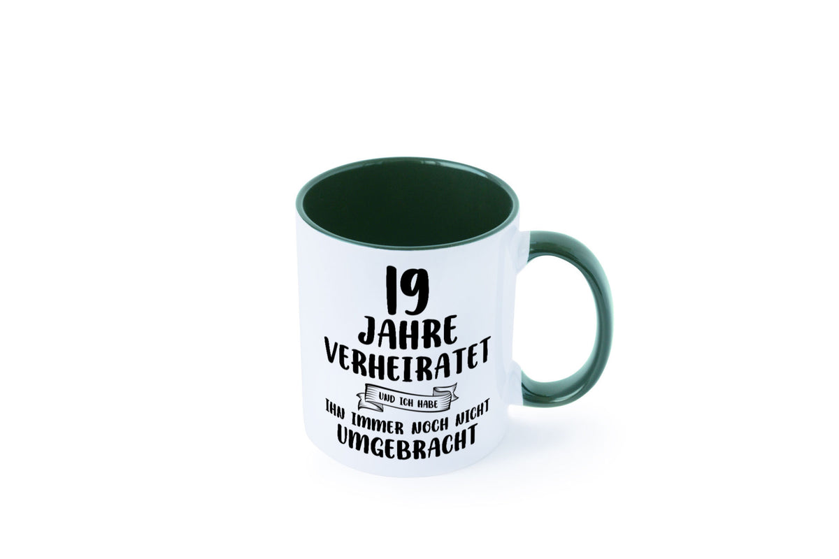 19 Jahre Verheiratet, immer noch am Leben! lustig Humor Geschenkidee Geschenk Tasse