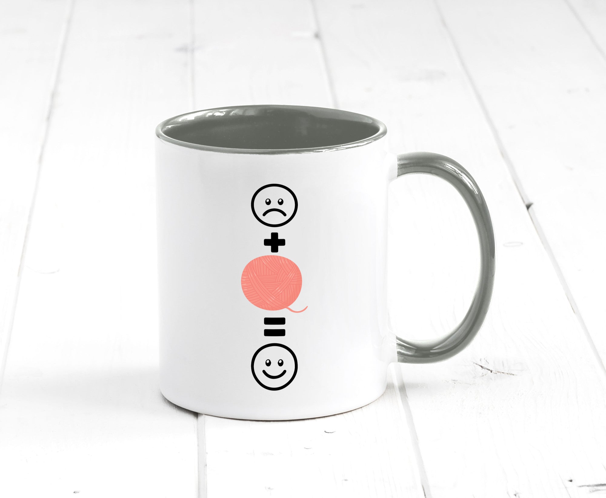 Wolle | Häkeln |Glücklich Geschenk Humor Geschenkidee lustiger Spruch Tasse