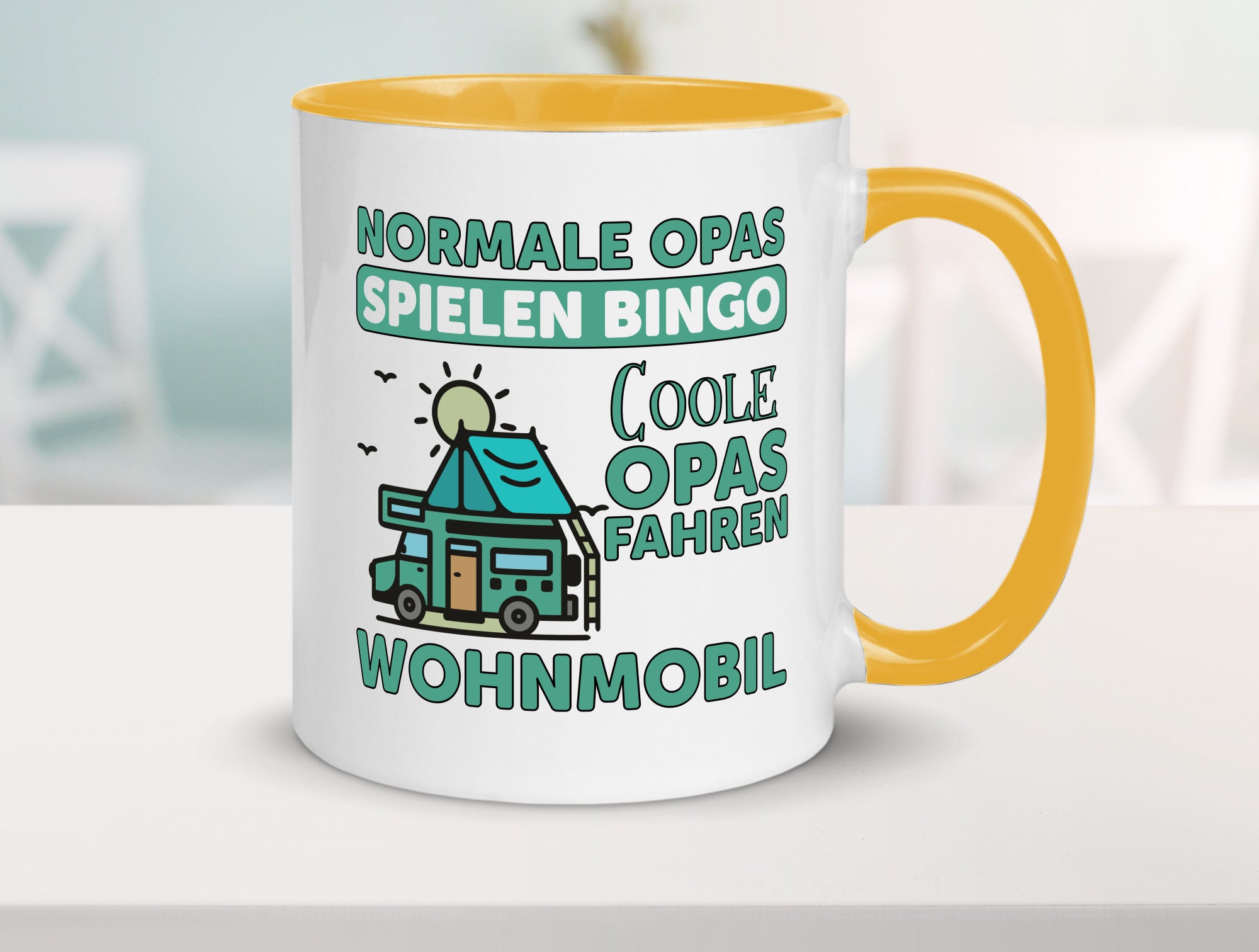 Opas spielen Bingo, coole fahren Wohnmobil | Vögel Geschenk Familie