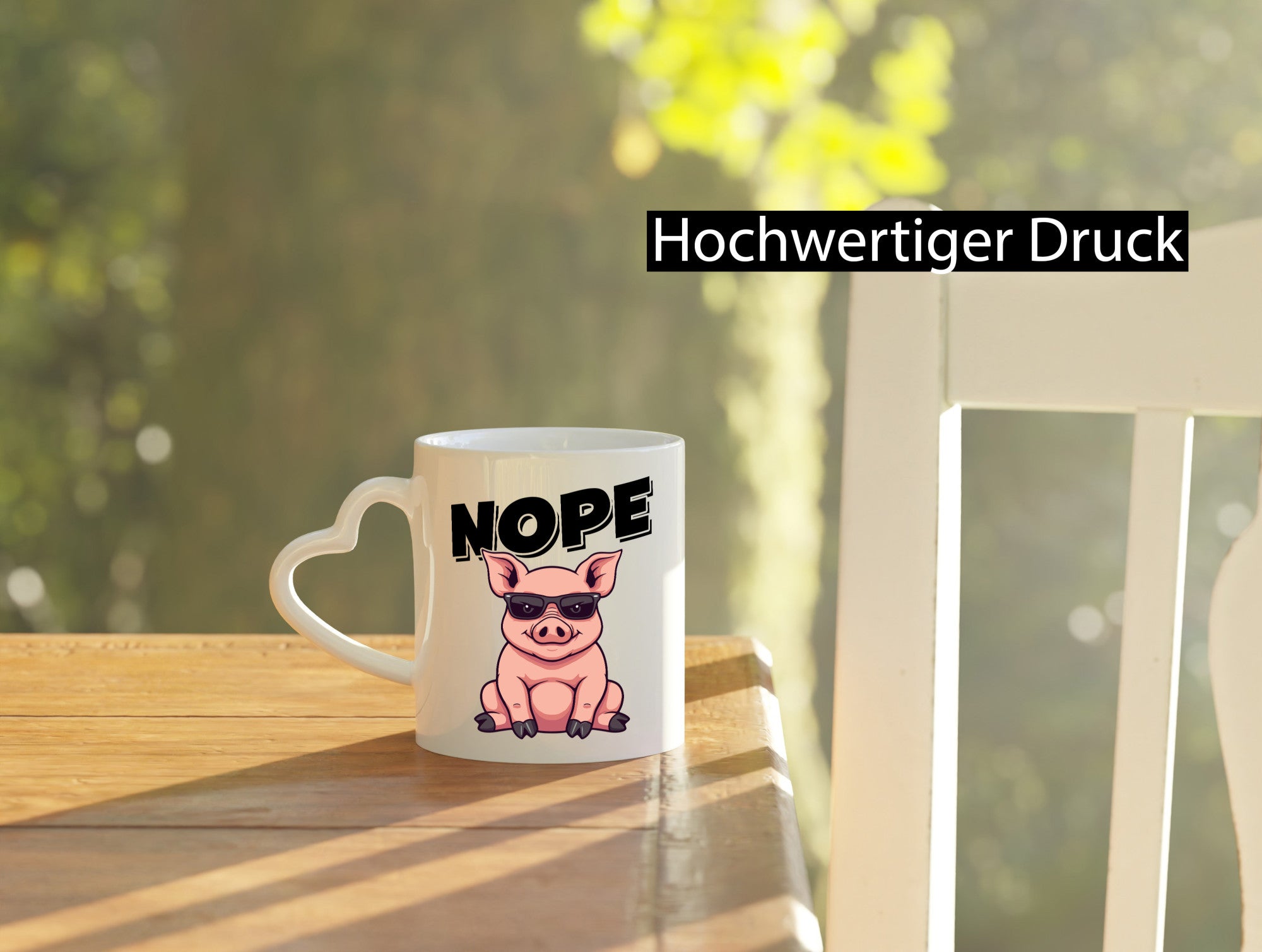 Nope | Schwein Kein bock lustig Humor Geschenkidee Geschenk Tasse