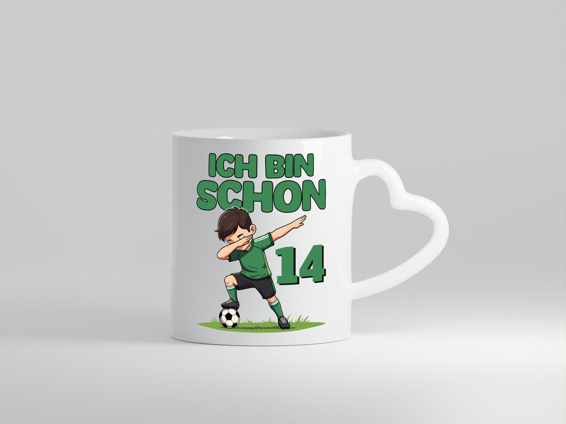 14. Geburtstag | 14 Jahre Fußballer lustig Geschenkidee Geschenk Tasse