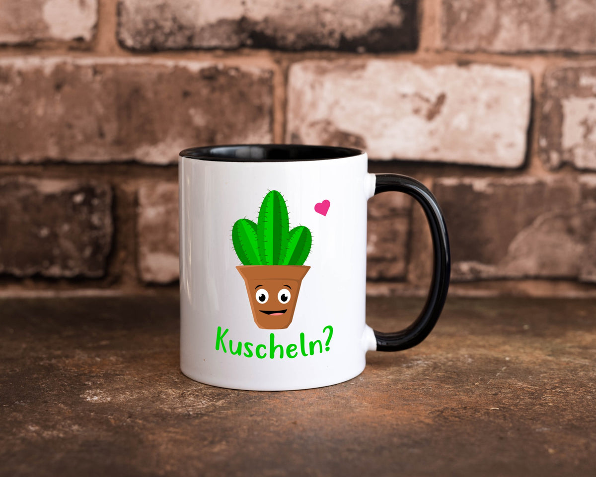 Kuscheln? | lustige Tasse Kaktus Motiv Humor lustig Geschenkidee Geschenk