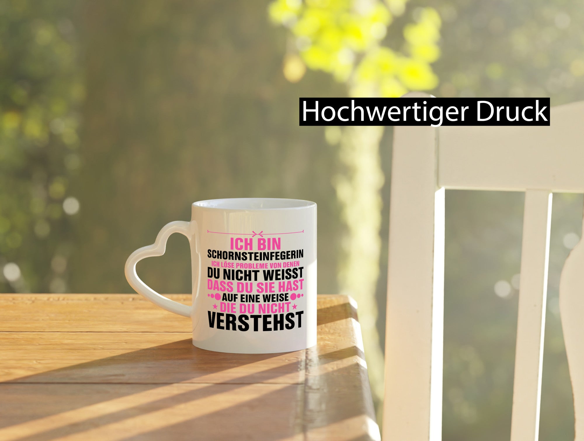 Löse Probleme: Schornsteinfegerin | Kaminkehrer v2 Humor Geschenkidee Tasse