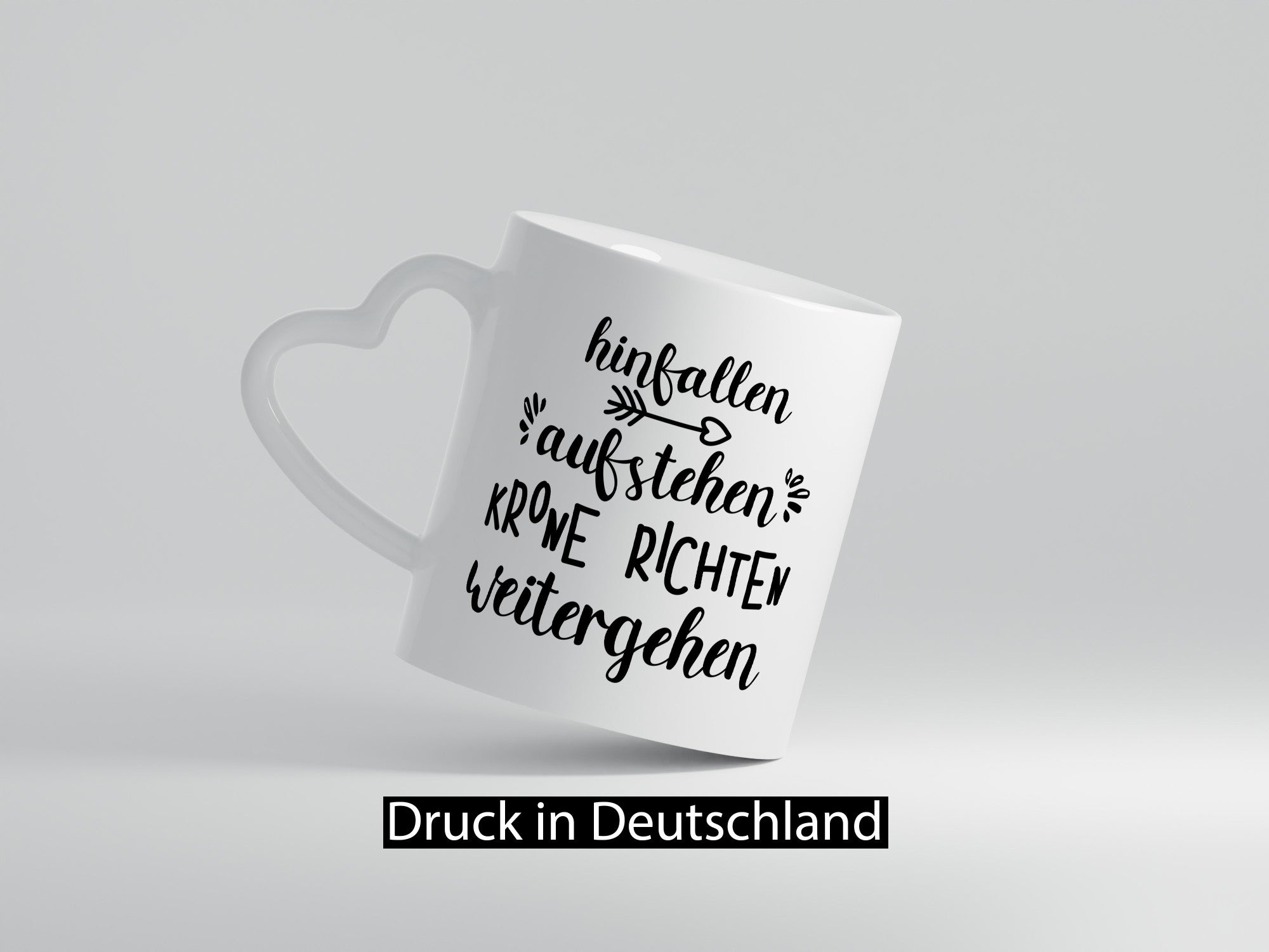Hinfallen Kronerichten weitergehen | Prinzesin Geschenkidee Humor Tasse
