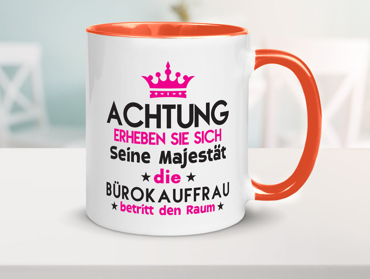 Seine Majestät Bürokauffrau | Kauffrau Geschenk Arbeit Kollegen Büro lustiger Tasse
