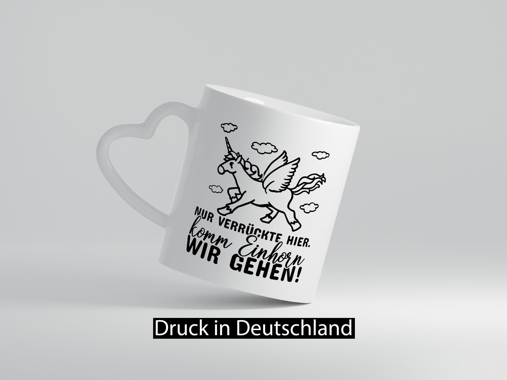 Nur verrückte hier lustig Humor Geschenkidee Geschenk Tasse