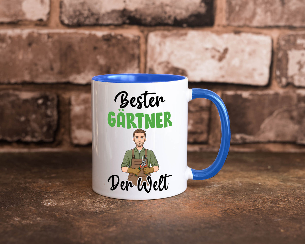 Bester Gärtner | Gartenbau v2 Geschenk Humor Geschenkidee lustiger Spruch Tasse