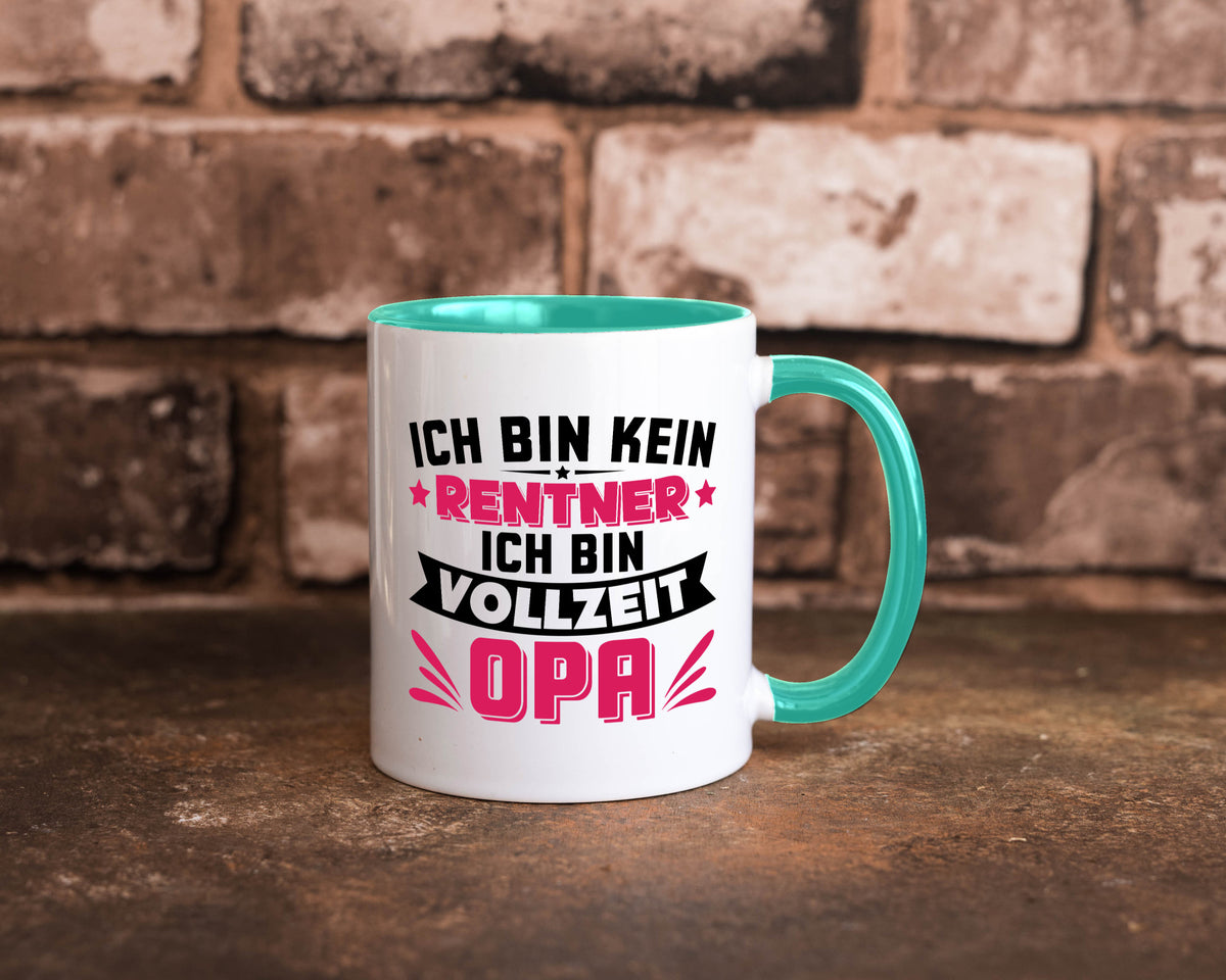 Ich bin vollzeit Opa | Rentner Ruhestand Großvater v2 Humor Familie Tasse
